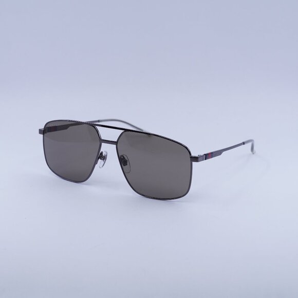 🕶️ New Gucci GG1676S 003 Sunglasses - Shiny Dark Ruthenium Frame - Picture 1 of 10